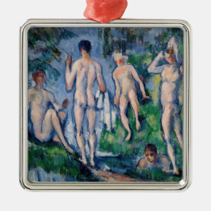 Adorno Metálico Paul Cezanne - Grupo de Bañistas