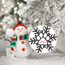 Adorno Metálico Paw personalizada por navidades
