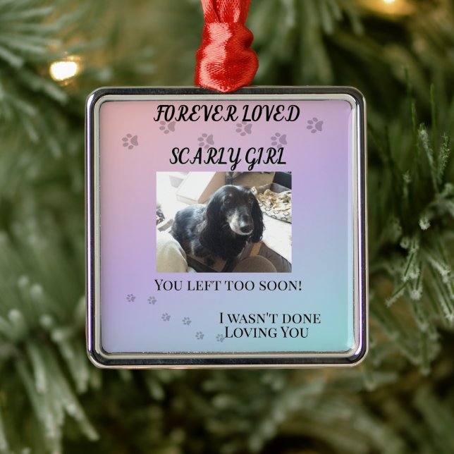 Adorno Metálico Pawprints Across the Rainbo Tribute (Árbol)