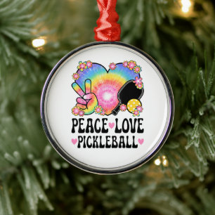 Adorno Metálico Paz Amor Pickleball