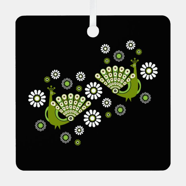 Adorno Metálico Peacock Art (Anverso)