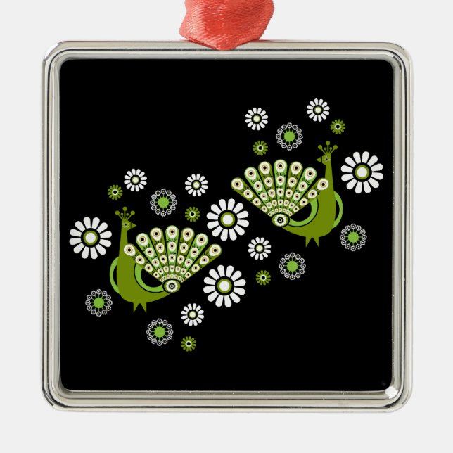 Adorno Metálico Peacock Art (Frente)