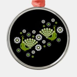 Adorno Metálico Peacock Art