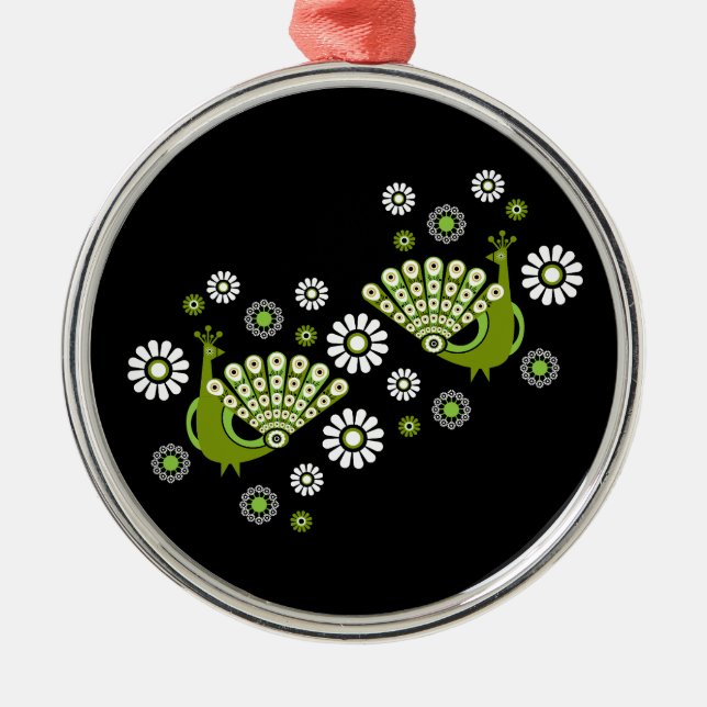 Adorno Metálico Peacock Art (Frente)