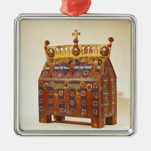 Adorno Metálico Pecho del relicario, 12mo-décimotercero siglo