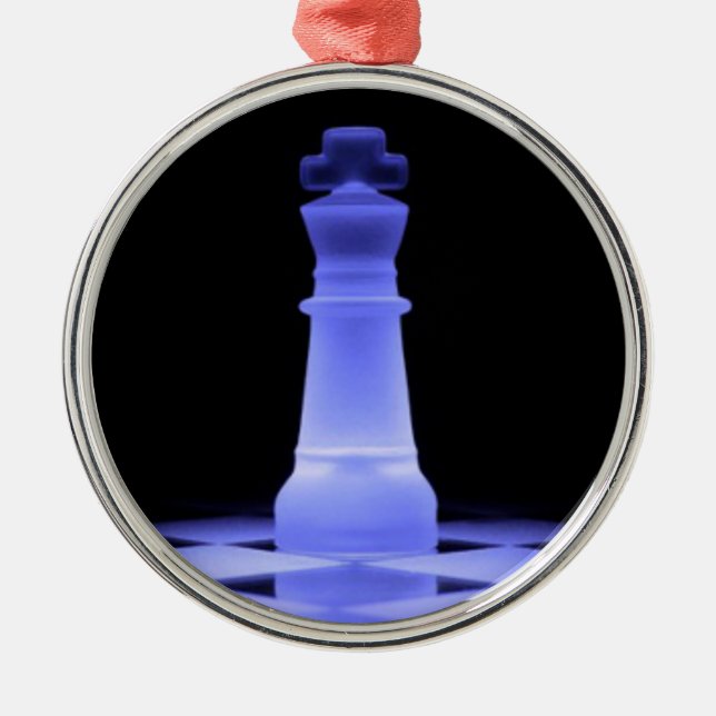 Adorno Metálico Pedazo azul del rey que brilla intensamente (Frente)