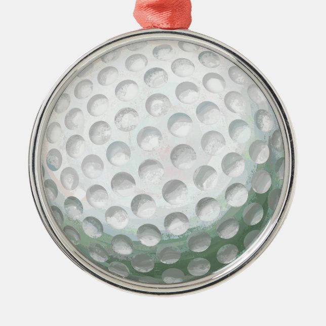 Adorno Metálico pelota de golf (Frente)