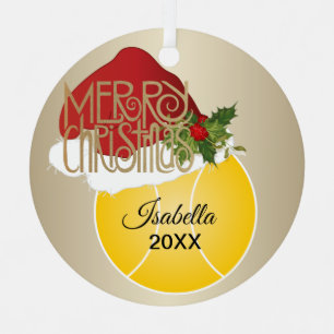 Adorno Metálico Pelota de tenis de navidades