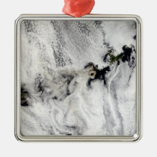Adorno Metálico Penacho del volcán de Okmok, islas Aleutian