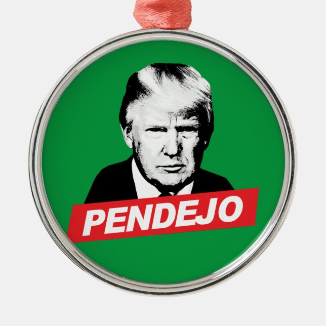 ADORNO METÁLICO PENDEJO TRUMP (Frente)