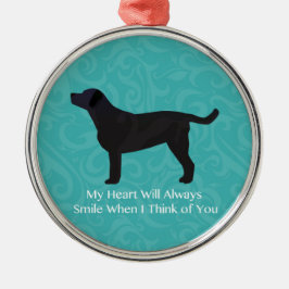 Adorno Metálico Pensamiento en el Black Lab de tu diseño