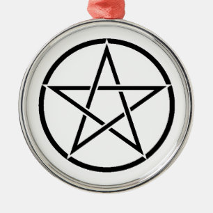 Adorno Metálico Pentáculo de Wiccan (Pentagram)
