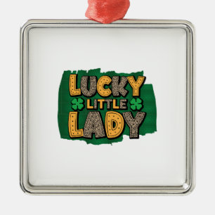Adorno Metálico Pequeña Dama Lucky