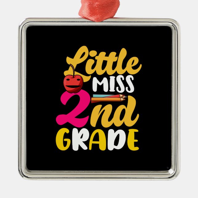 Adorno Metálico Pequeña Miss 2º Grado (Frente)