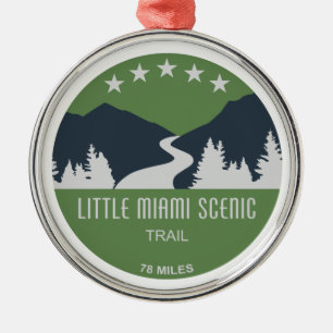 Adorno Metálico Pequeño sendero escénico de Miami
