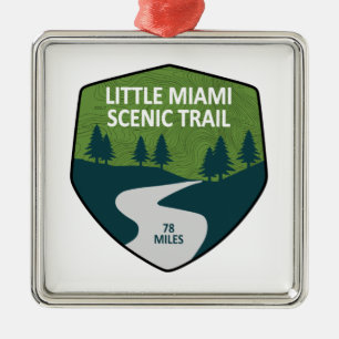 Adorno Metálico Pequeño sendero escénico de Miami