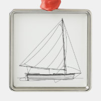 Pequeño velero de madera - Sloop del Caribe
