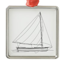 Pequeño velero de madera - Sloop del Caribe
