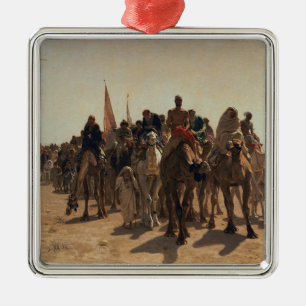 Adorno Metálico Peregrinos que van a La Meca, 1861