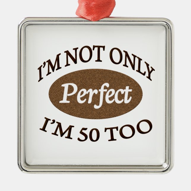 Adorno Metálico Perfeccione 50 años (Frente)