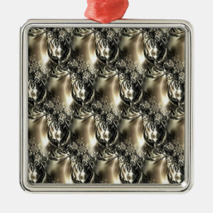 Adorno Metálico Perlas doradas