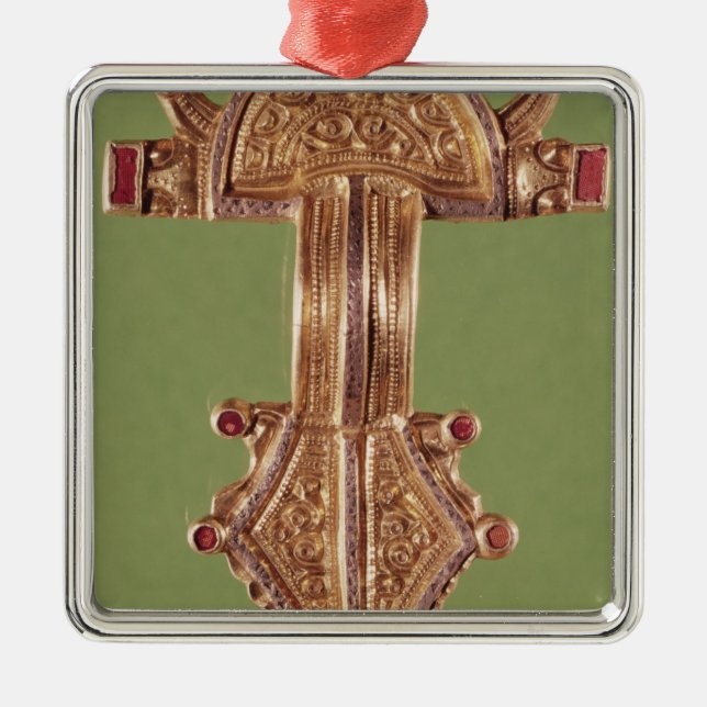 Adorno Metálico Peroné con las cabezas de pájaros (Frente)