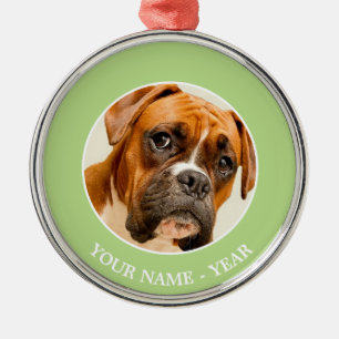 Adorno Metálico Perrito del boxeador en el contexto poner crema de