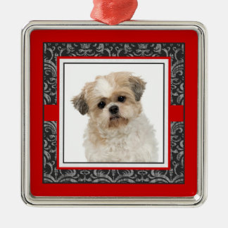 Adorno Metálico Perro del damasco del mascota/foto elegantes