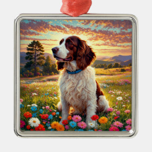 Adorno Metálico perro English Springer Spaniel