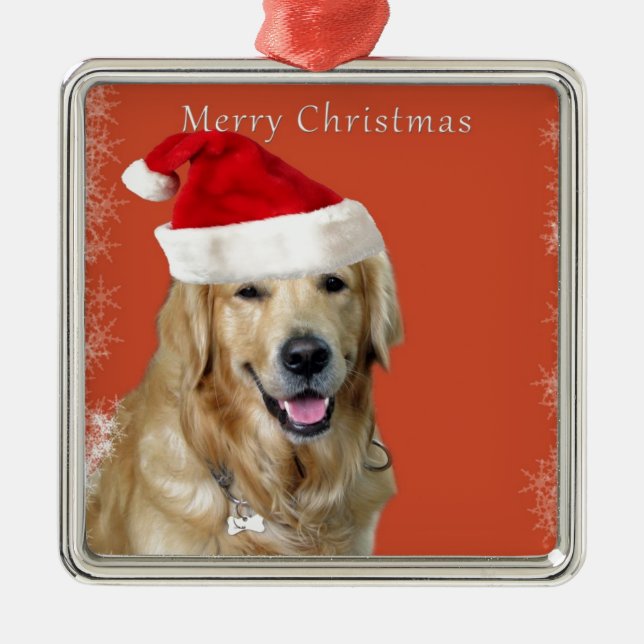 Adorno Metálico Perro navidad (Frente)