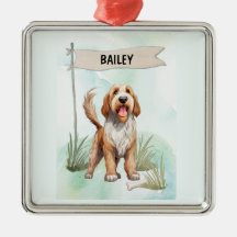 Perro personalizado de acuarela Otterhound