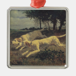 Adorno Metálico Perros en ejecución (Beagles) (por Constant Troyon