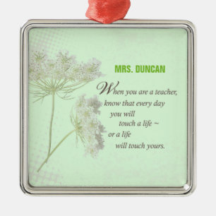 Adorno Metálico Personalice, Día de Apreciación del Profesor Graci