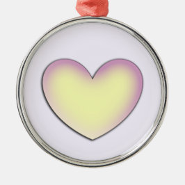 Adorno Metálico Personaliza Corazón Pastel