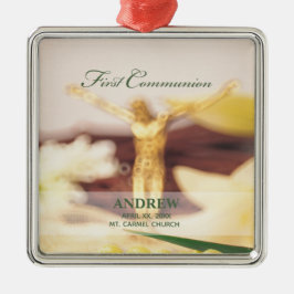 Adorno Metálico Personaliza, Felicidades por la Primera Comunión