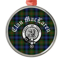 Personalizable Clan MacLaren Escudo Badge & Tartan