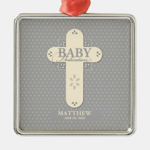 Adorno Metálico Personalización, Crema de dedicación para bebés y
