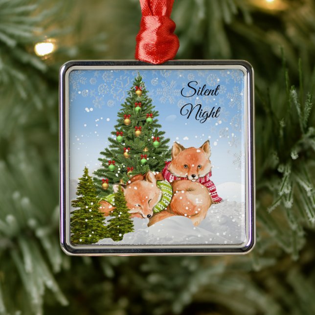 Adorno Metálico Personalización de la festividad animal de Navidad (Árbol)