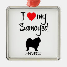 Personalizado Amo Mi Samoyed