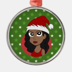 Adorno Metálico personalizado chica navidades