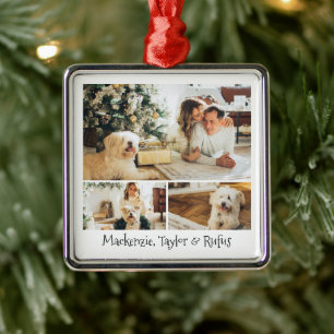 Adorno Metálico Personalizado de fotos y texto personalizado