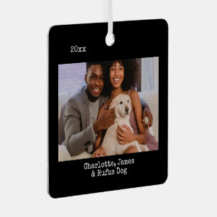 Adorno Metálico Personalizado de fotos y texto personalizado