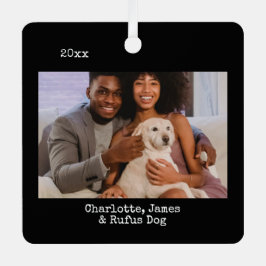 Adorno Metálico Personalizado de fotos y texto personalizado