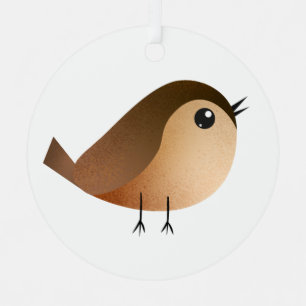 Adorno Metálico Personalizado de pájaro de Sparrow