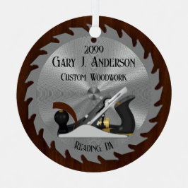 Adorno Metálico Personalizado de plano de hoja de madera