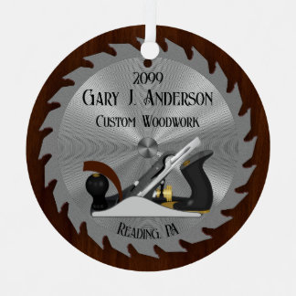 Adorno Metálico Personalizado de plano de hoja de madera