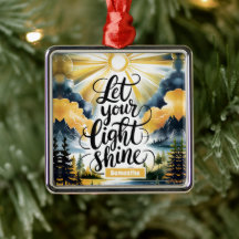 Personalizado Dejar que su luz brille cristiana