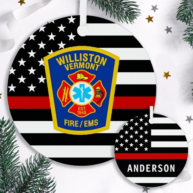 Adorno Metálico Personalizado del Departamento de Bomberos Emblem  (Subido por el creador)