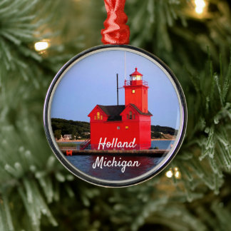 Adorno Metálico Personalizado del faro Holland Michigan