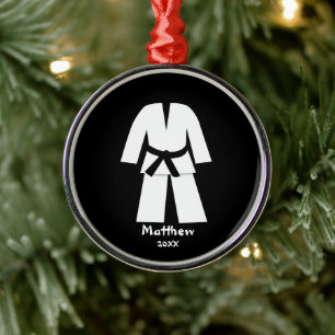 Adorno Metálico Personalizado el cinturón negro de karate de Taekw
